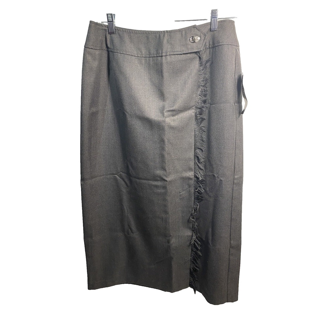 requirements womens long‎ grey career skirt size 14